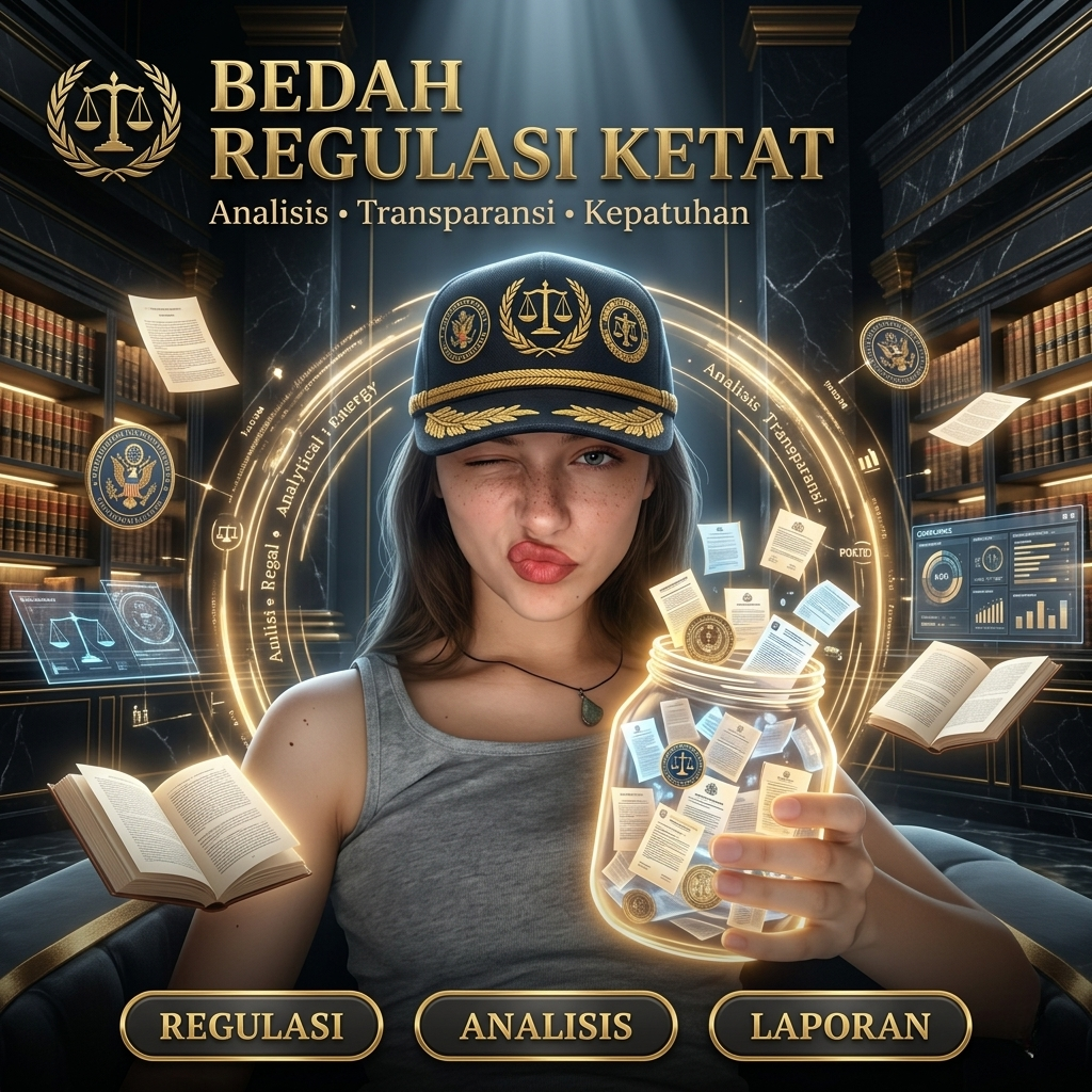 Seorang analis melakukan Bedah Regulasi Ketat untuk menyusun strategi kompetisi industri yang adaptif dan transparan.