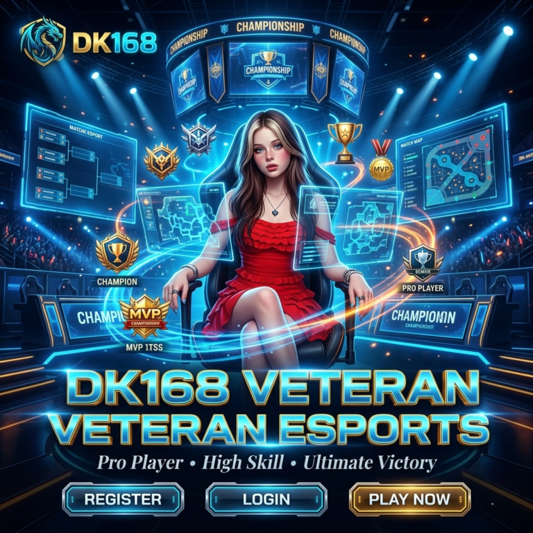 Infografis strategi Veteran Esports Game: Kalkulasi Damage Presisi, menampilkan lima poin utama untuk menguasai mekanisme game.